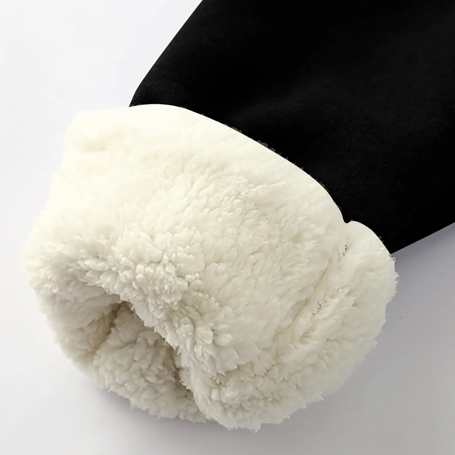 Womens Sweatpants Fleece Sherpa Lined Pants with Pocket Soft Thermal Leggings Winter Warm Sherpa Lined Joggers