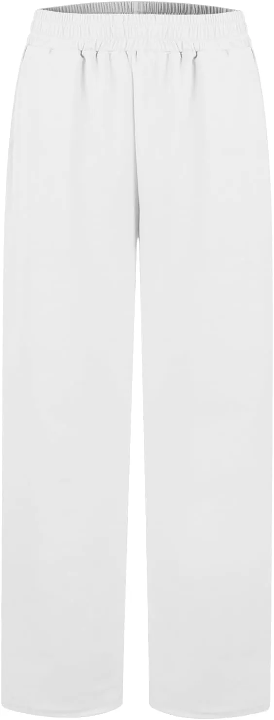 Womens Sweatpants with Pockets Soft Baggy Modal Drawstring Waist Wide Leg Pants Outdoor Workout Pants