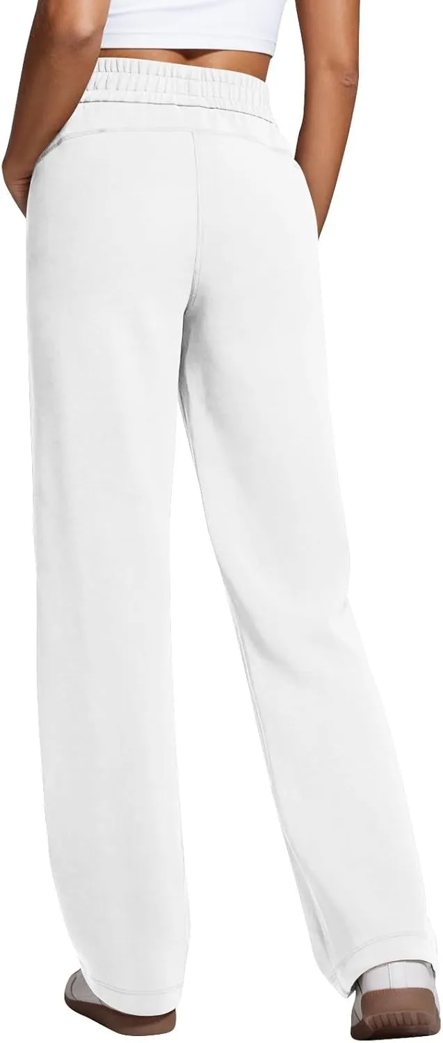 Womens Sweatpants with Pockets Soft Baggy Modal Drawstring Waist Wide Leg Pants Outdoor Workout Pants
