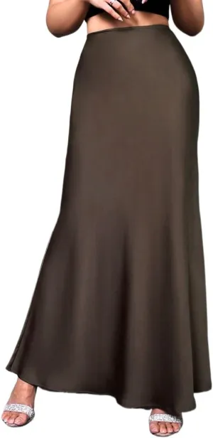Women's Trendy Beach Skirts High Waist Maxi Skirt