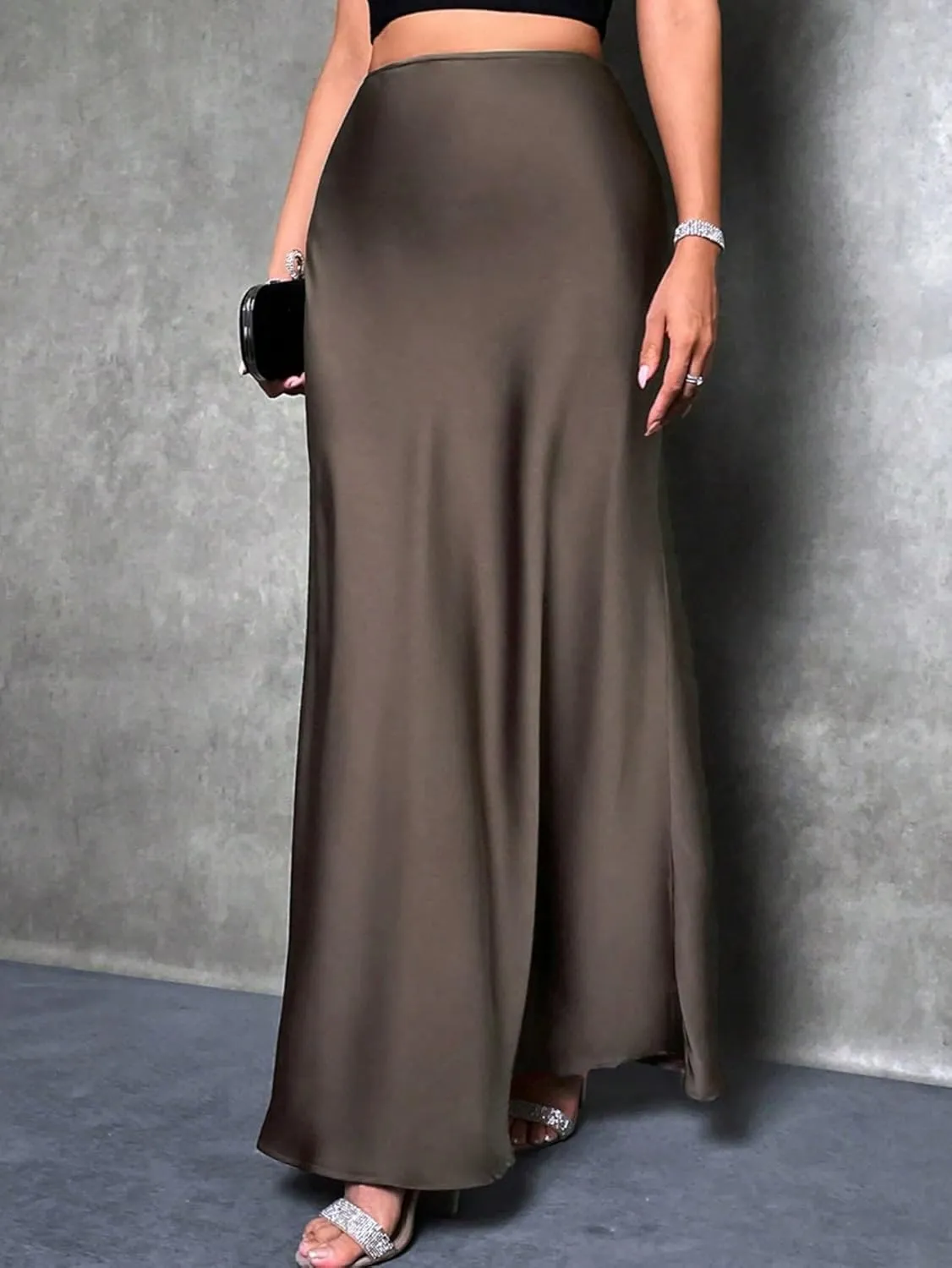 Women's Trendy Beach Skirts High Waist Maxi Skirt