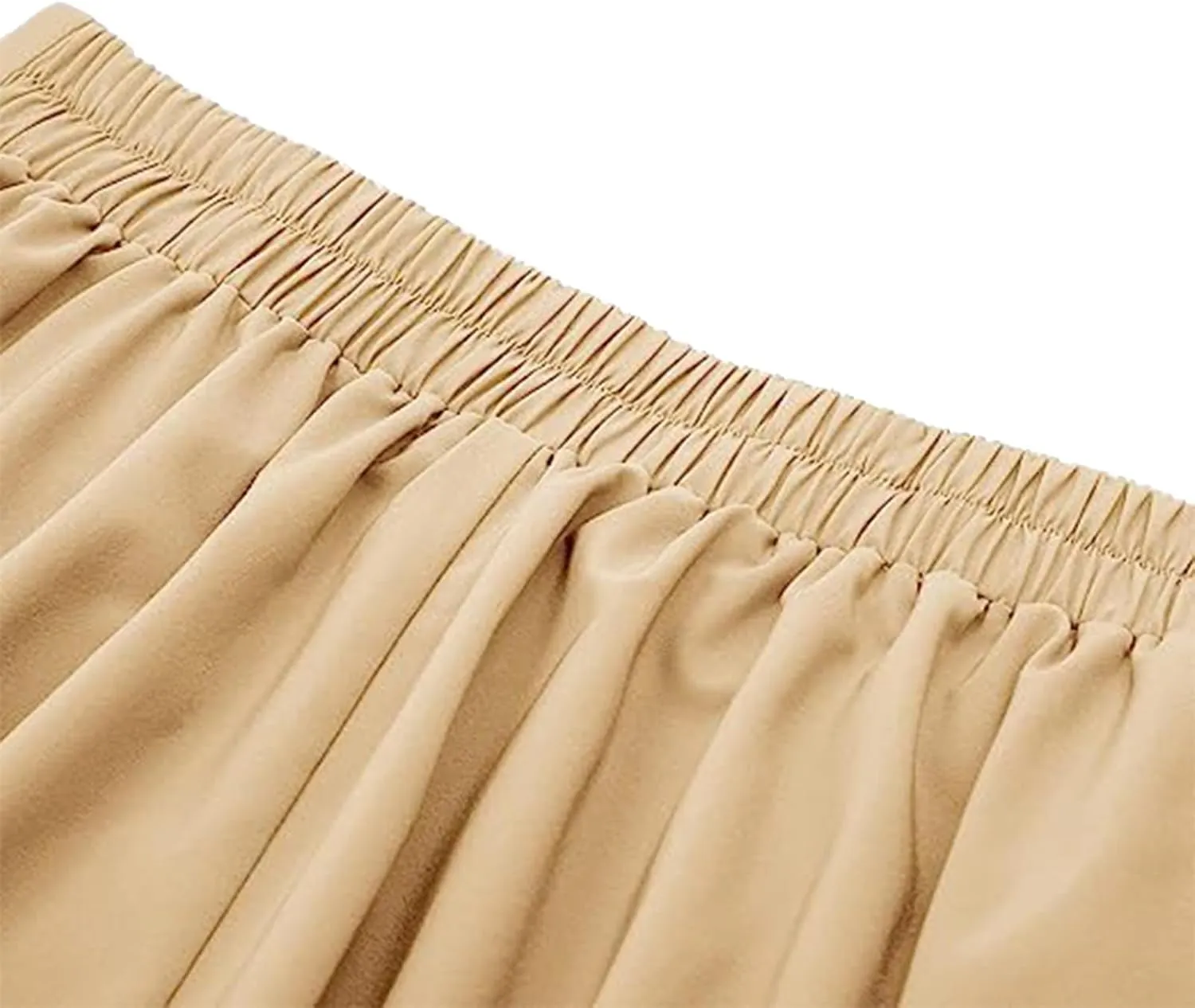 Women's Vintage Pleated Midi Skirt High Waist Button Front 50S 60S Flared A-Line Swing Flowy Skirt with Pockets
