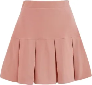 Women's Vintage Pleated Skirts for Women High Waist Casual Mini Skirt Sexy Athletic Skirts
