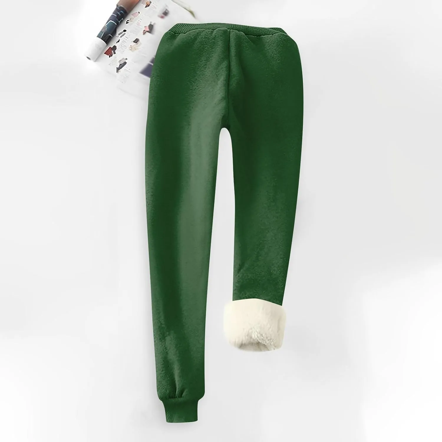 Women's Warm Sherpa Lined Athletic Sweatpants Winter Baggy Jogger Fleece Pants with Pockets