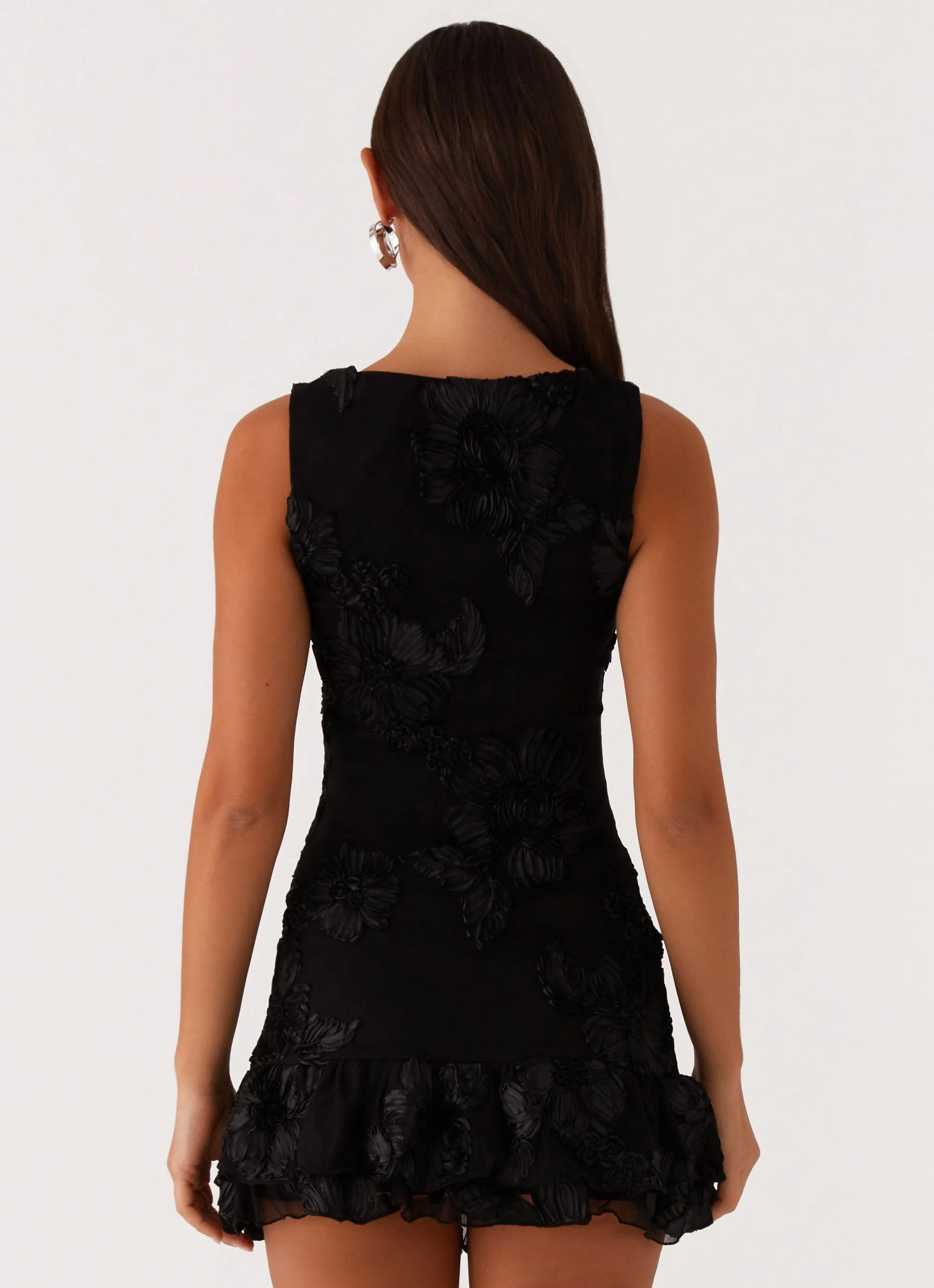 Lounge Outfit Last Dance High Neck Mini Dress - Black