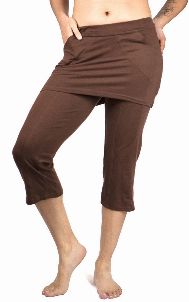 Easy Motion Rugged Wear Skirted Yoga Pants