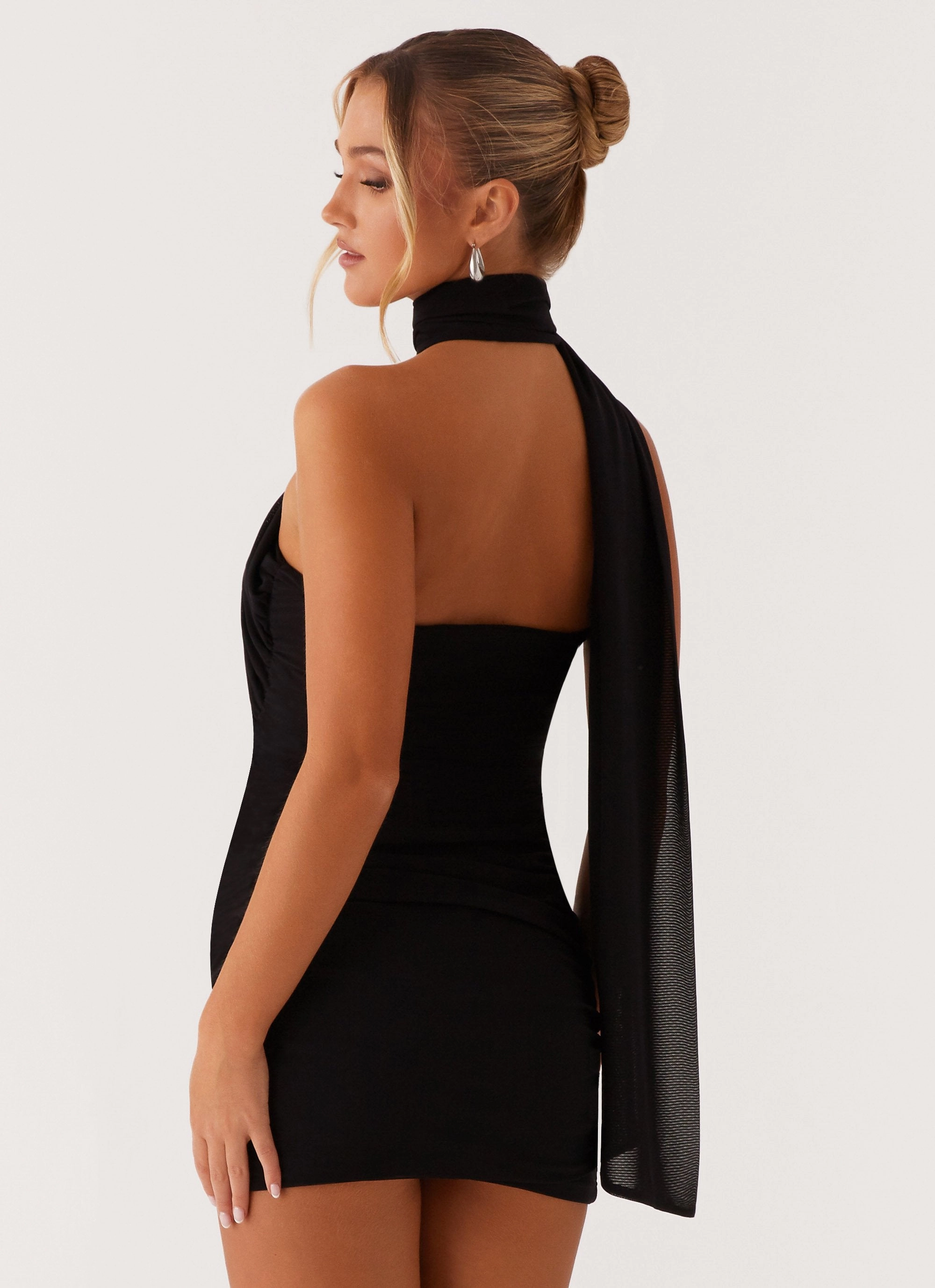 Breaking News Mini Dress - Black Music-Concert Gradient Shade