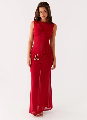 Sharp Motion Worldwide Maxi Dress - Raspberry