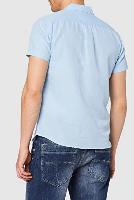 Wrangler One Pocket Short Sleeve Shirt - Cerulean Blue