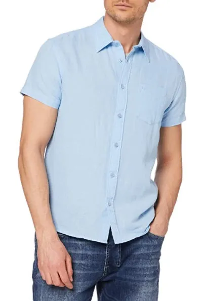 Wrangler One Pocket Short Sleeve Shirt - Cerulean Blue