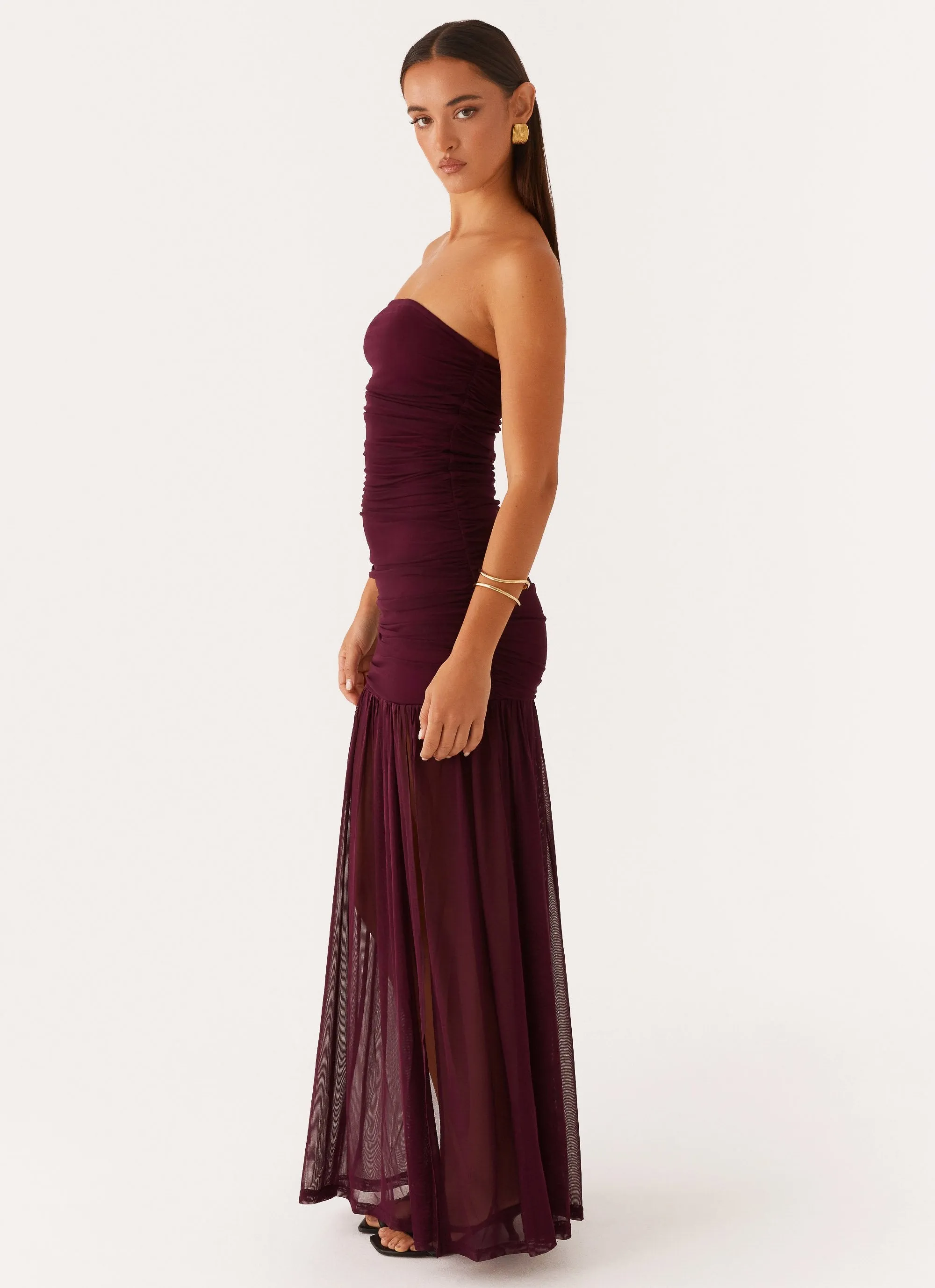 Savaya Maxi Dress - Mulberry Floral design
