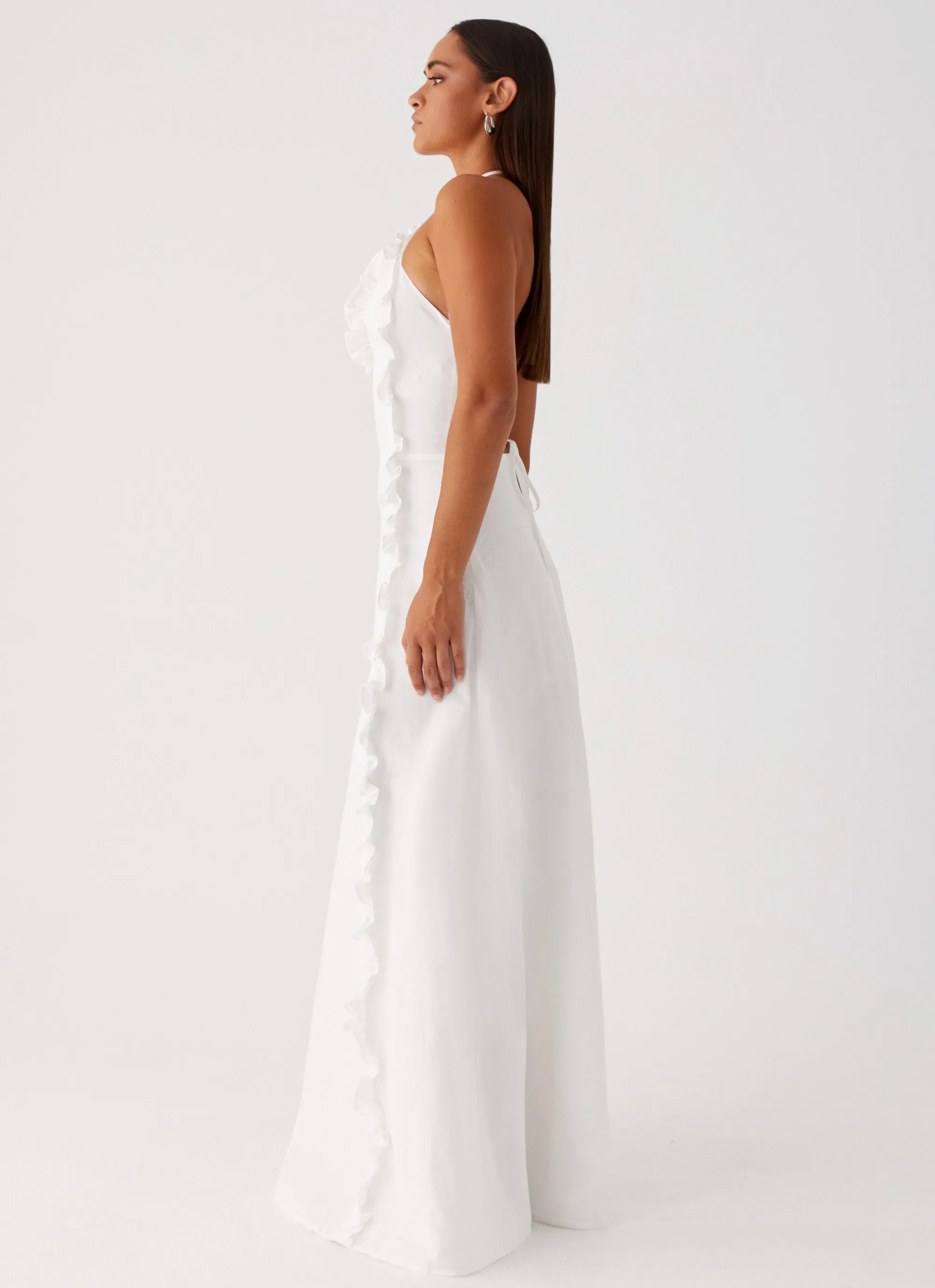 Bold Patterns Mariella Maxi Dress - White