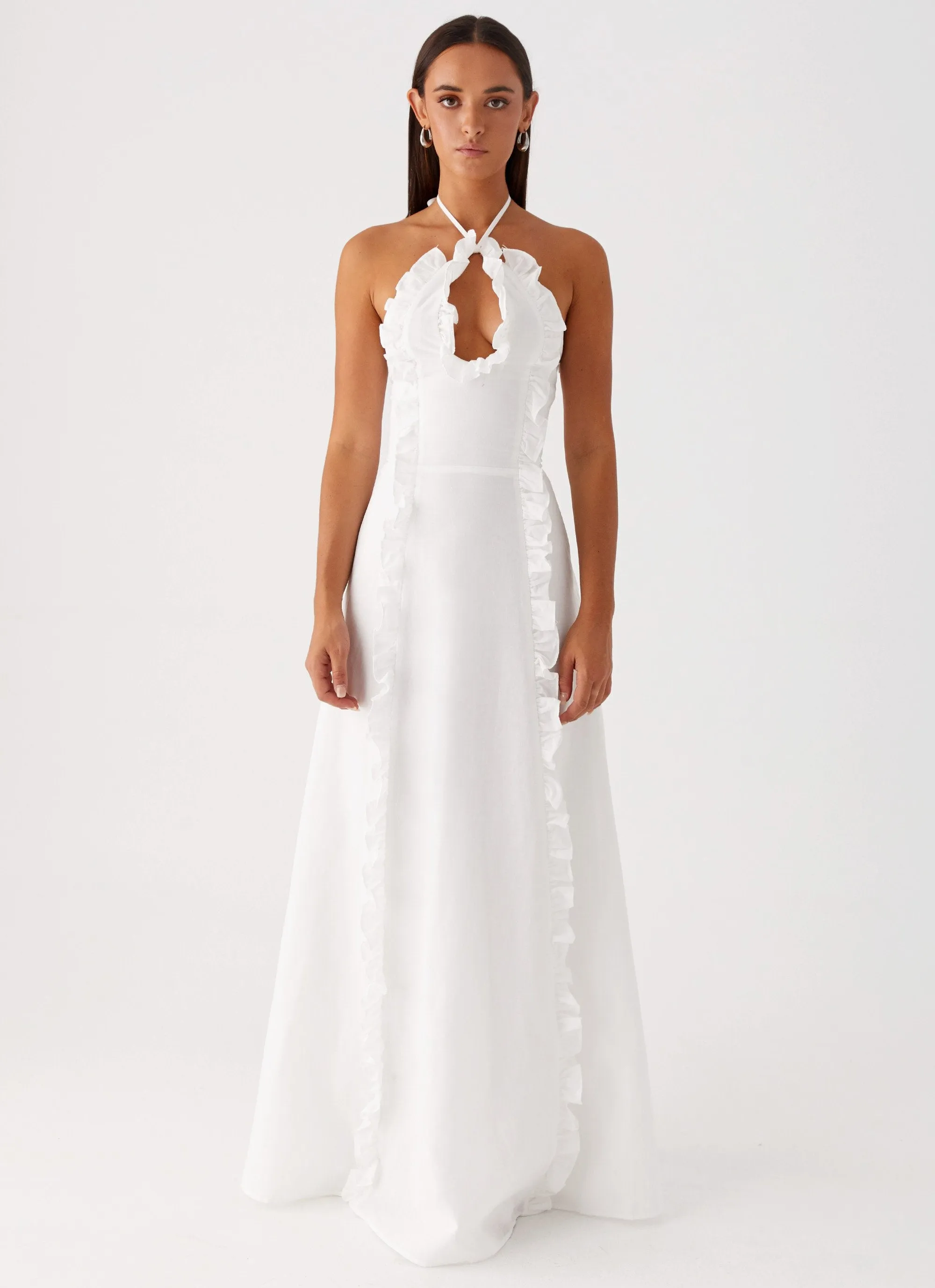 Feminine Details Mariella Maxi Dress - White