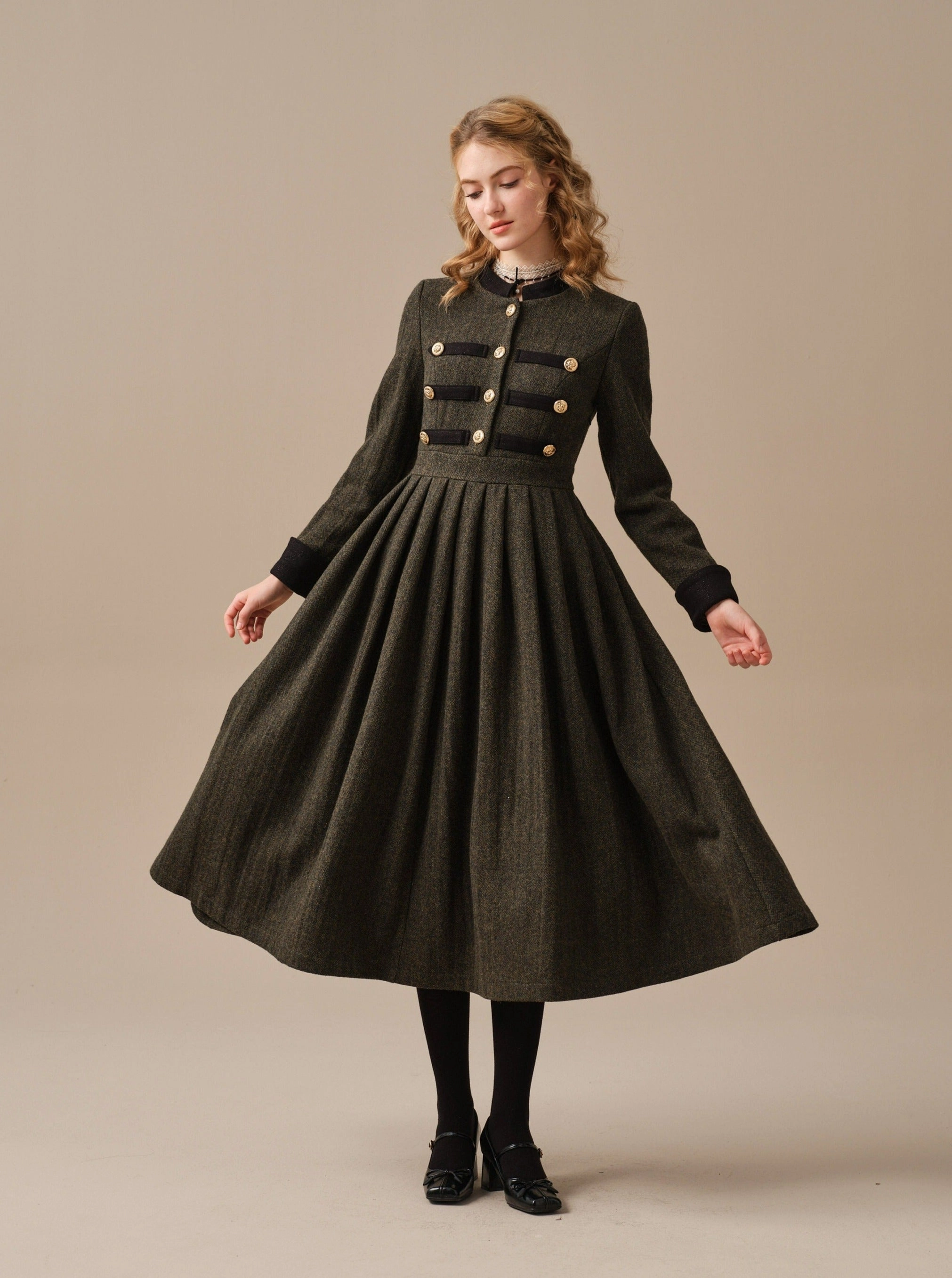 Willow 27 | green wool dress Perfectly Fit