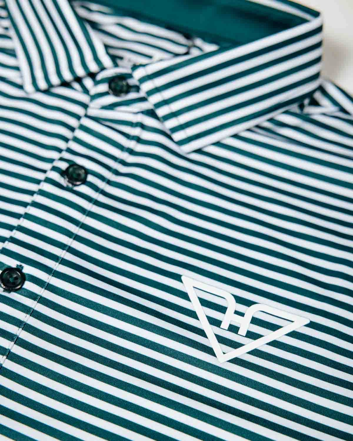 ZeroWasteProduction Overlock Edging HyFlyers Microstripes Polo