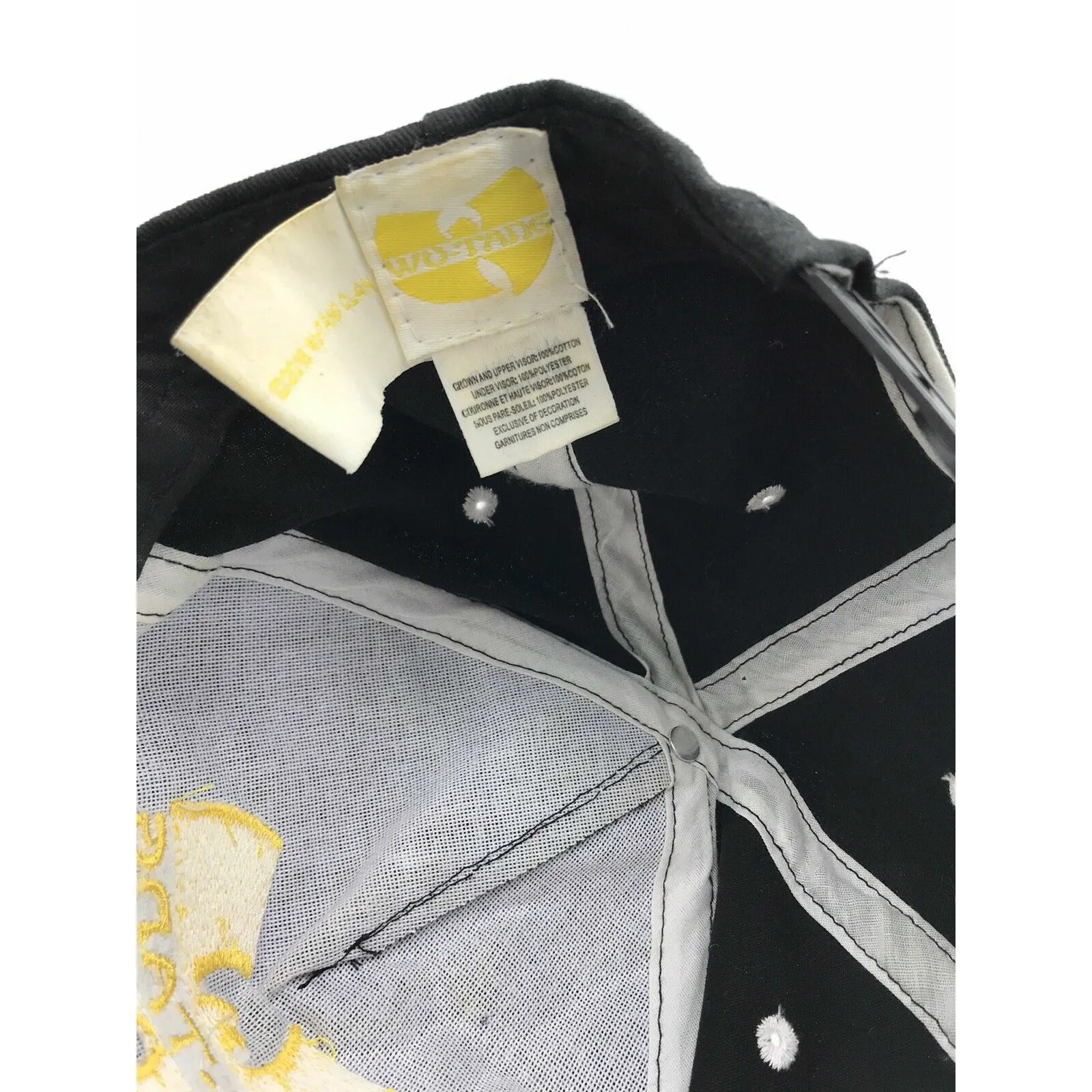 Wu-Tang Clan Gold Embroidered Logo Hat/Cap