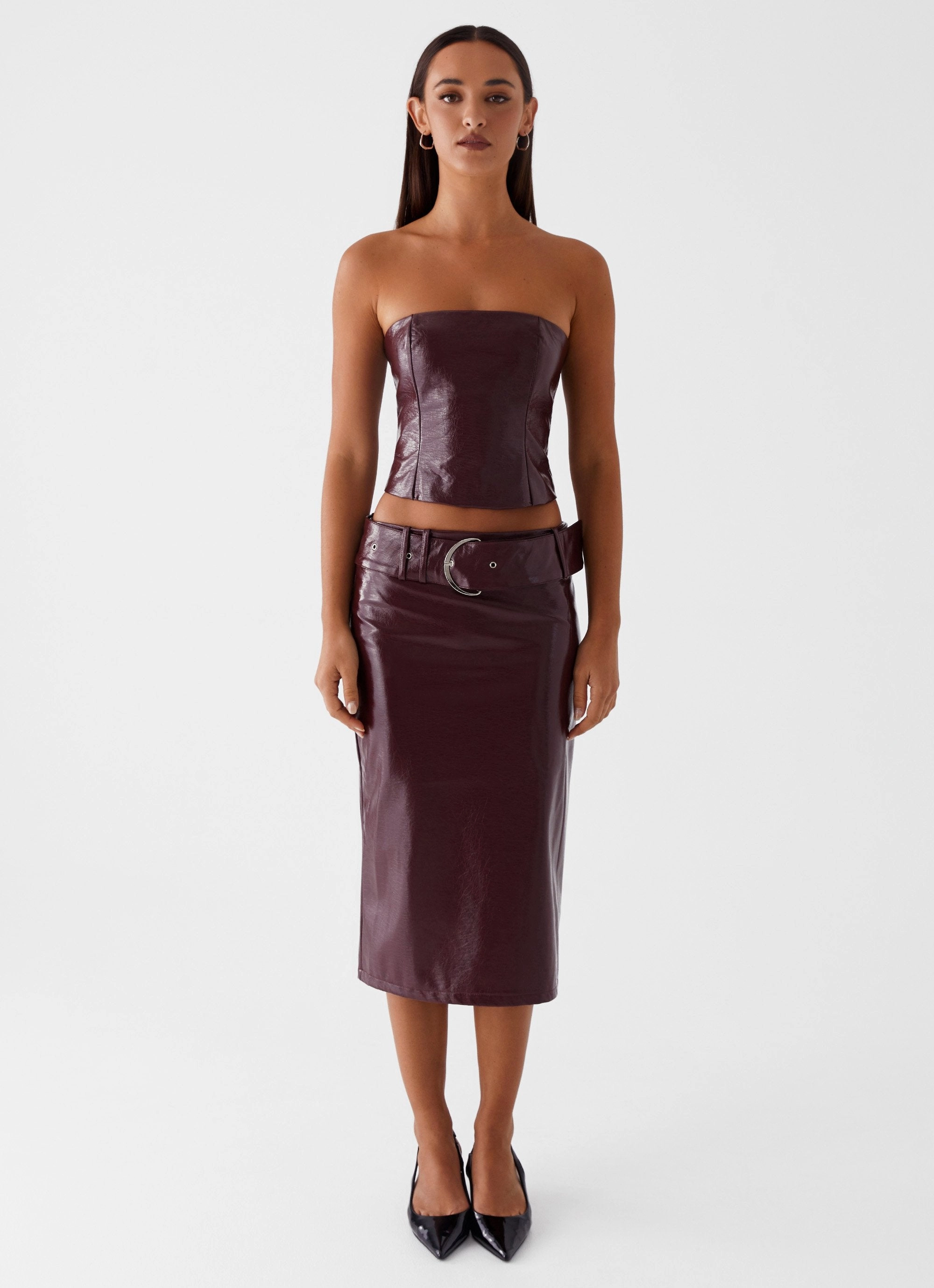 AntiStatic Weave HighElasticity Wynnie Cami Top - Cherry Red