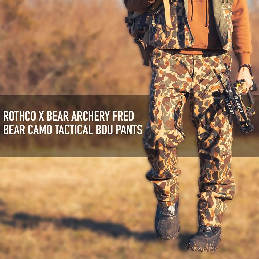 X Bear Archery Fred Bear Camo Tactical BDU Pants