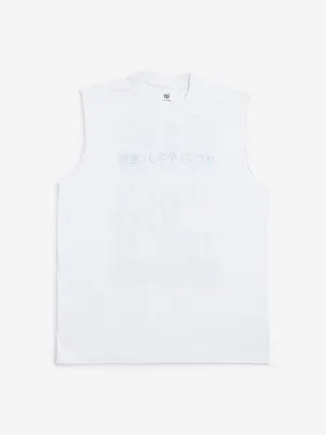 Y&F Kids Off-White Printed T-Shirt