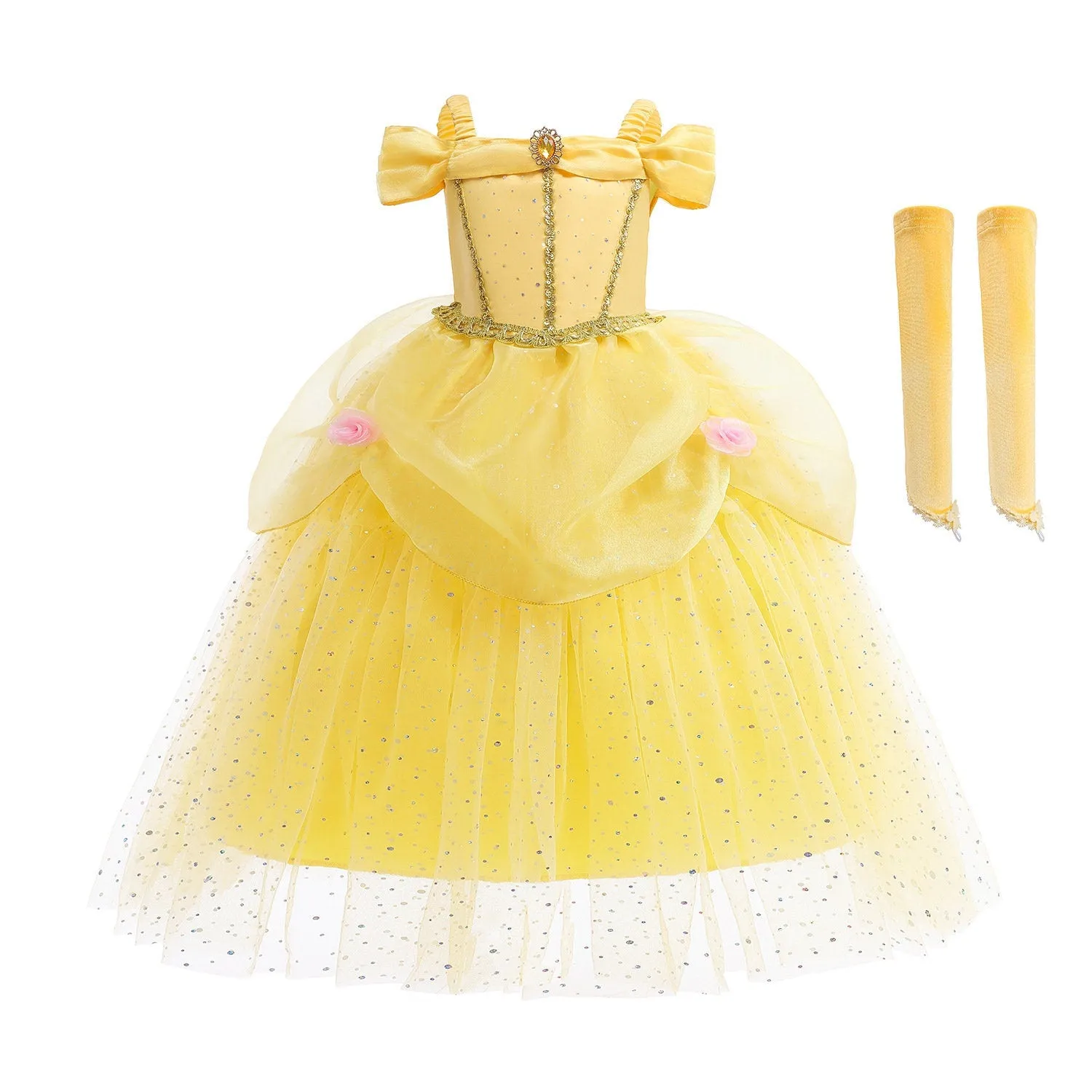 Yellow Princess Belle Inspired Costume Dress