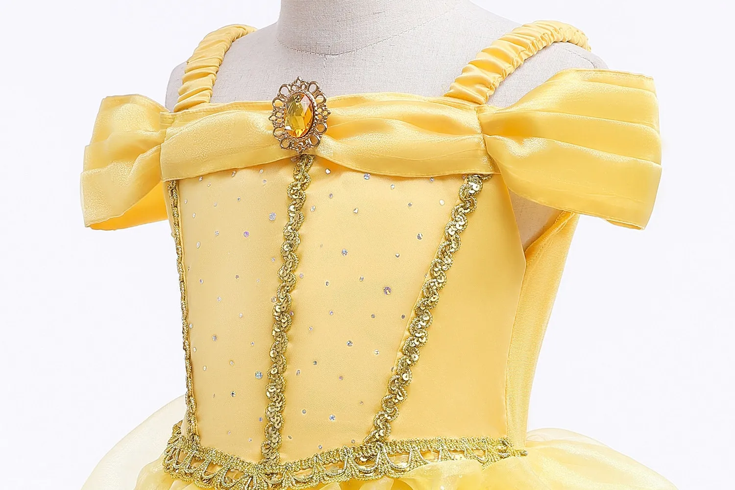 Yellow Princess Belle Inspired Costume Dress