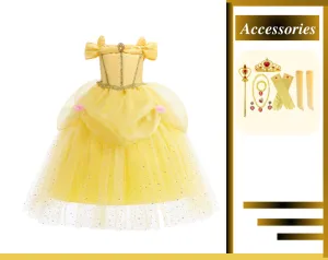 Yellow Princess Belle Inspired Costume Dress