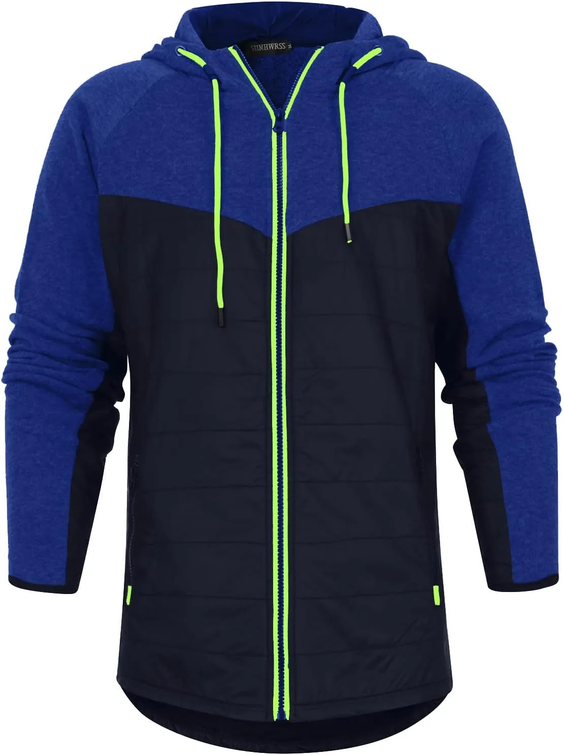 Ymosrh Coats for Men Men's Casual Camouflage Sports Sweatshirt Long Sleeve Zipper Hooded Jacket Coat Leather
