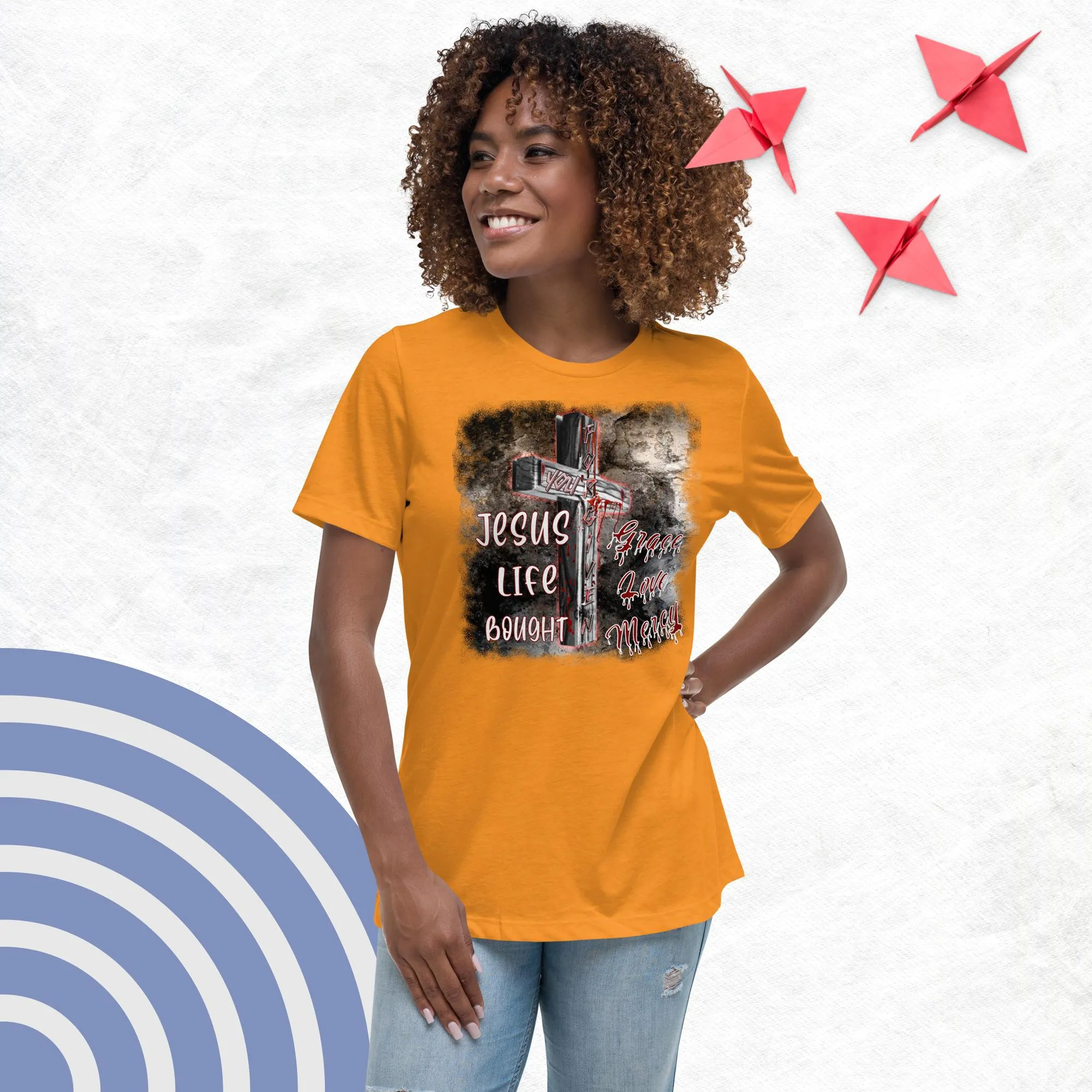 You're Forgiven By the Blood of Jesus - Women's Relaxed T-Shirt