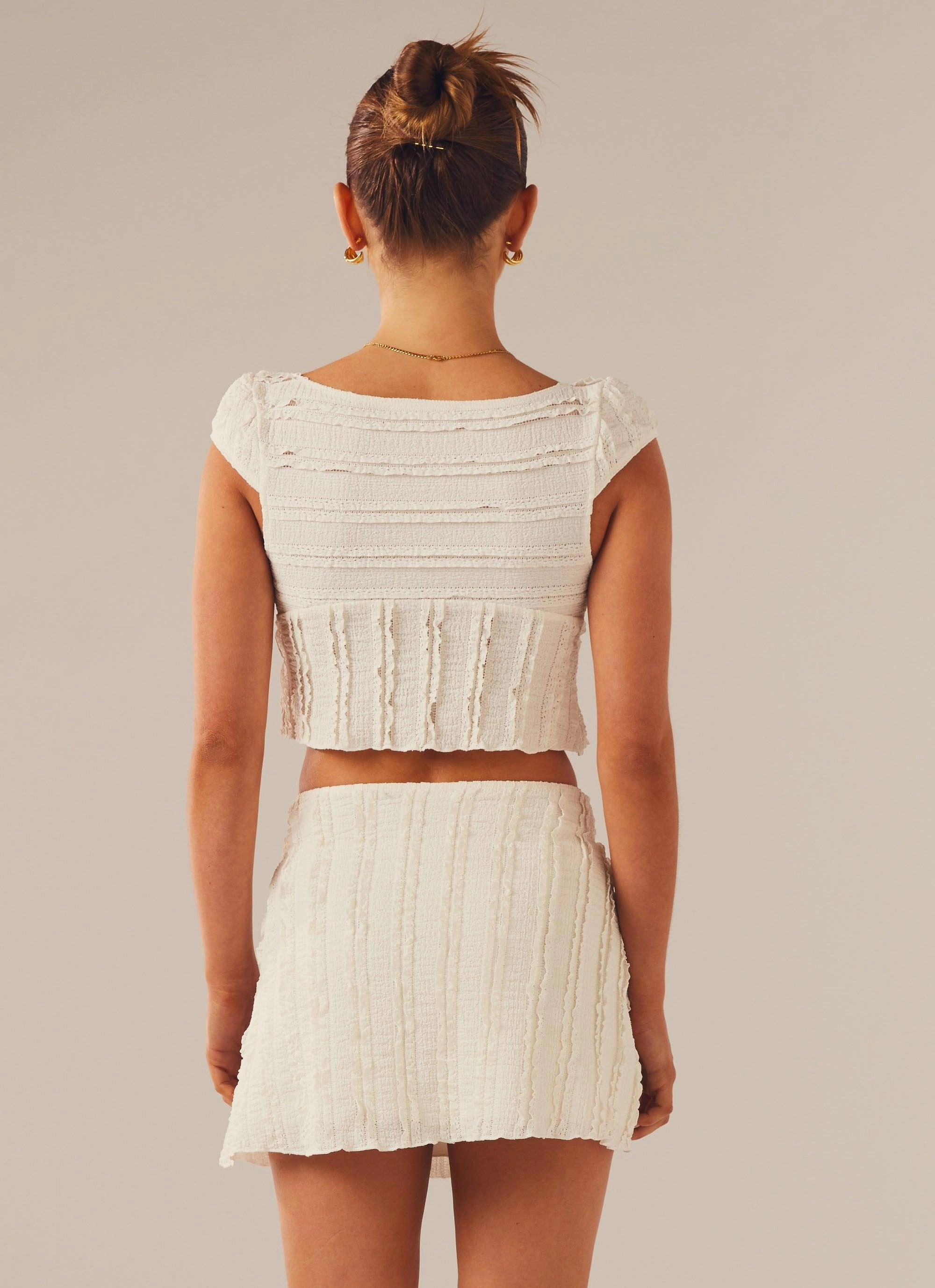 Low Profile Stitching Yours Truly Corset Top - Antique