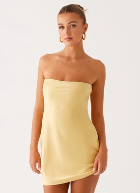 Fresh Appeal Aura Glow Yulina Mini Dress - Yellow