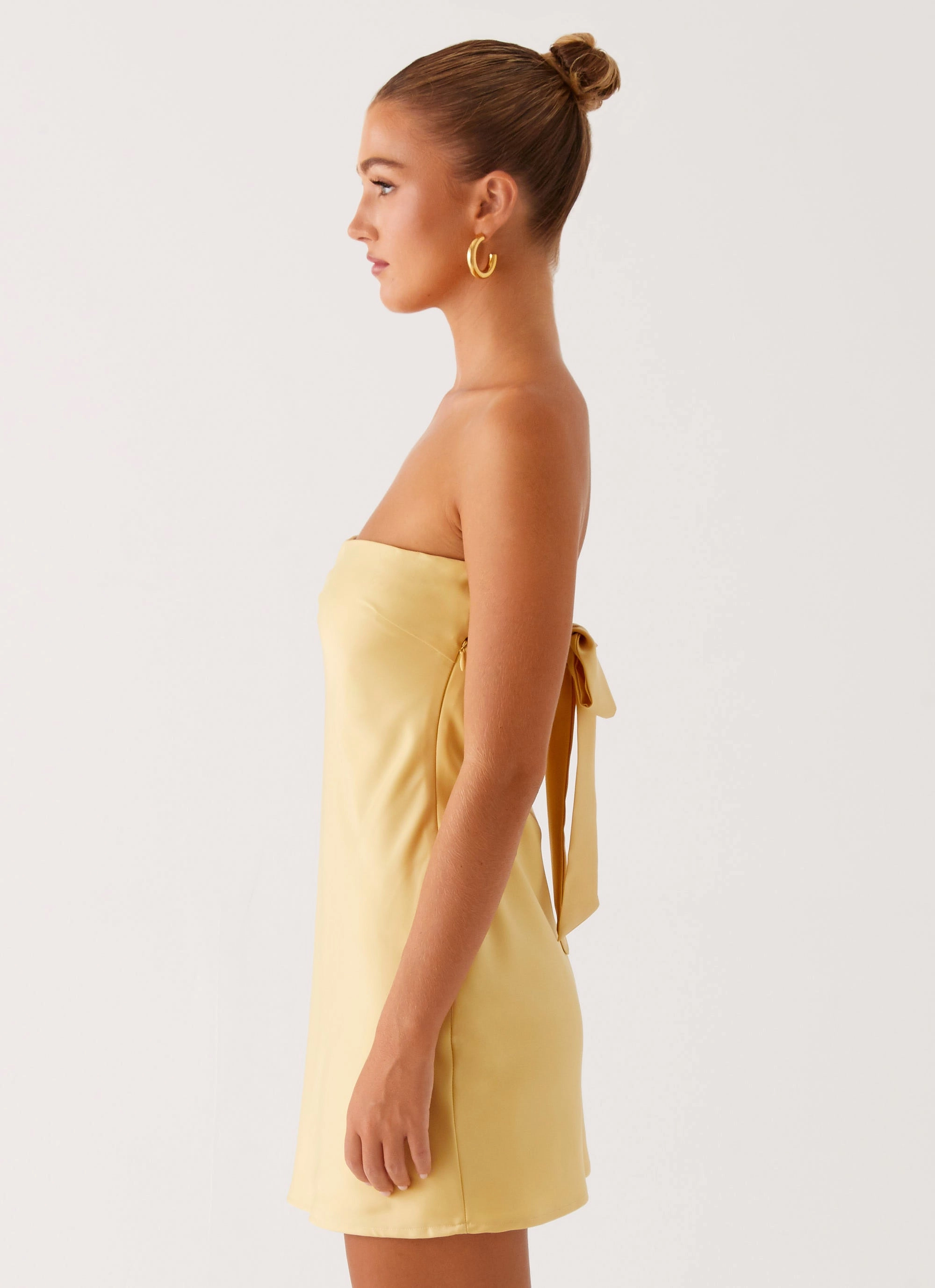 Yulina Mini Dress - Yellow Layer Light Sweet Mood