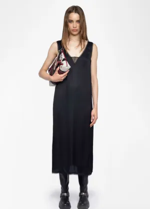 Zadig & Voltaire Renzo Satin Dress LowProfileZipper Perfectly Tailored