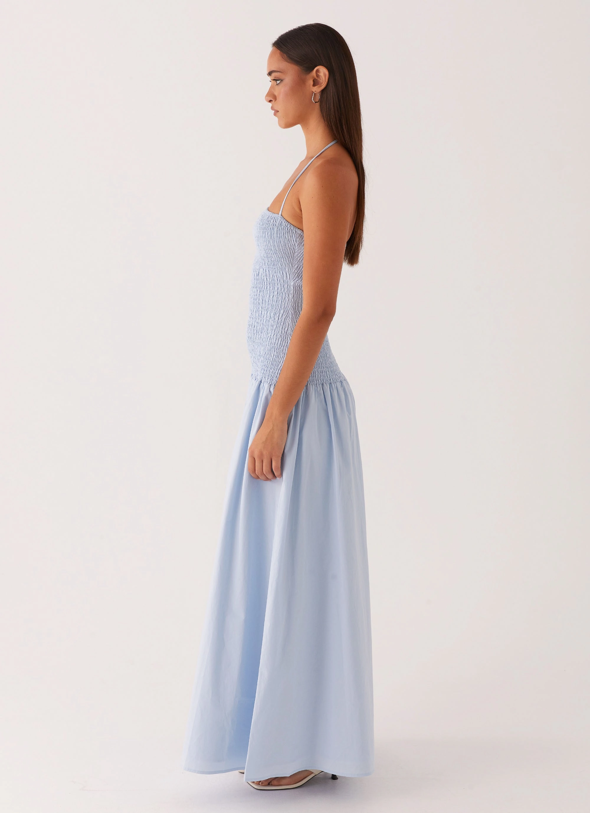 Light and Breezy All-day style Zahra Maxi Dress - Blue