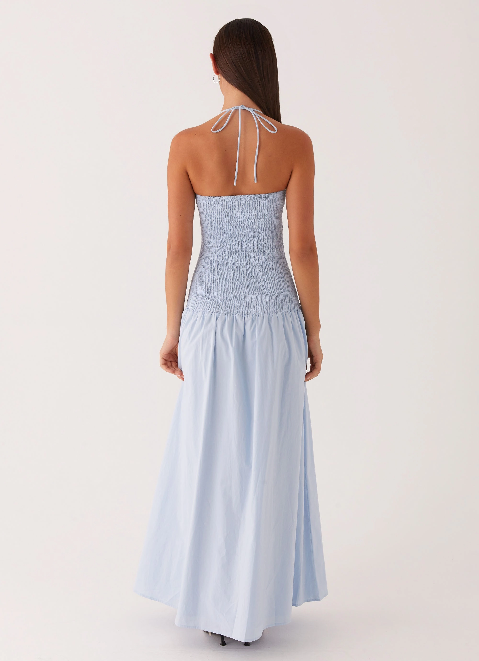 Zahra Maxi Dress - Blue Ankle-length Soft Tone