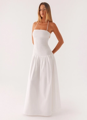 Smart Fit Flattering Silhouette Wear Zahra Maxi Dress - White