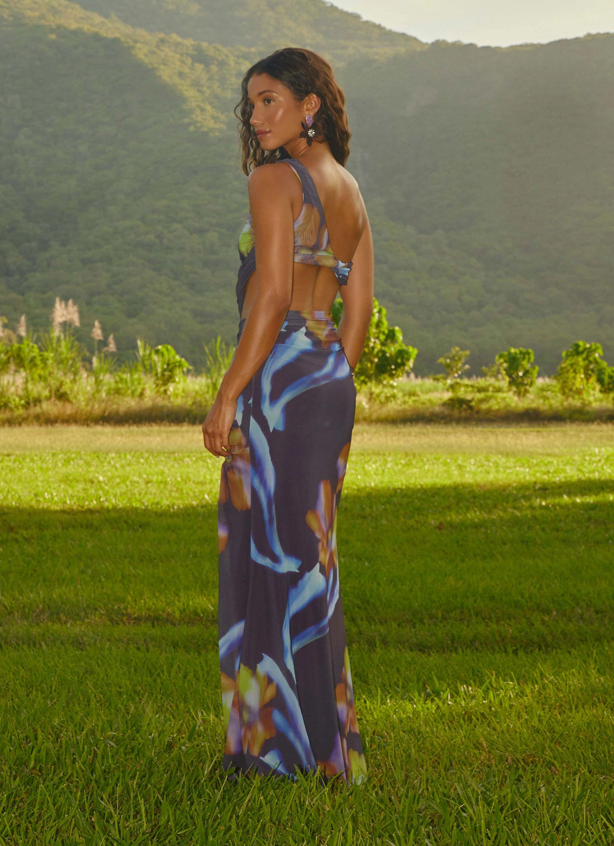 All Time Fit Zanzibar Maxi Dress - Dark Floral