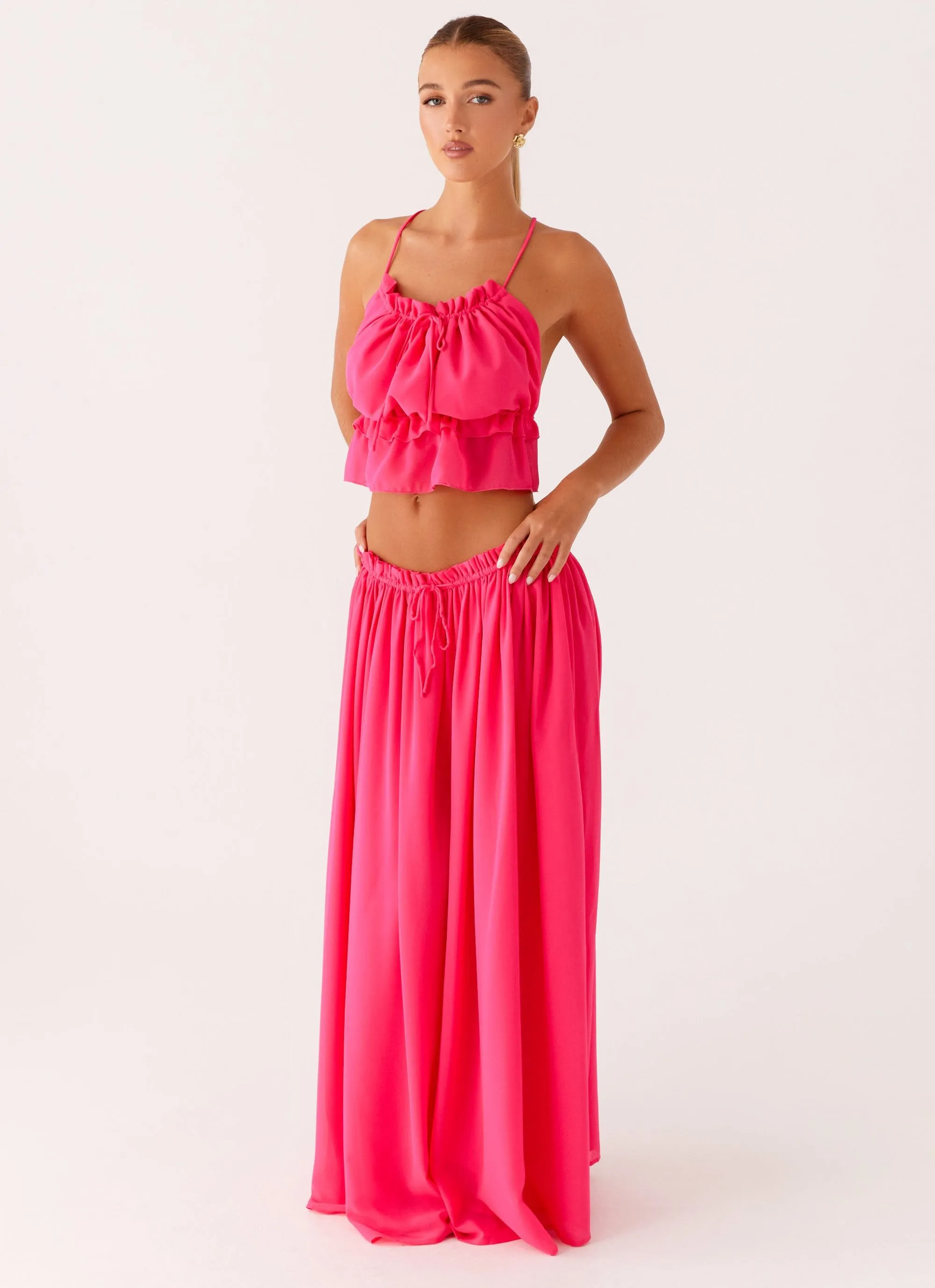 Zaya Maxi Skirt - Fuchsia Active Moments Dreamy Look