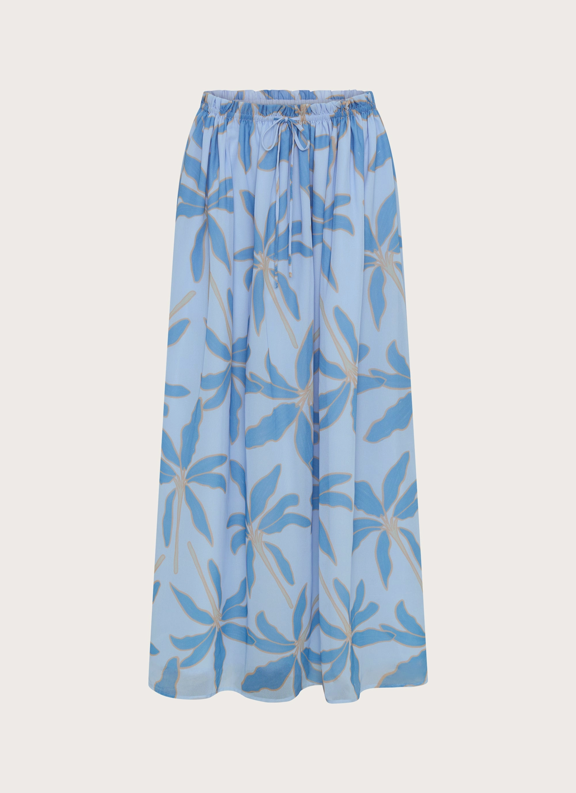Zaya Maxi Skirt - Opulent Blue Breathable Mesh Panels