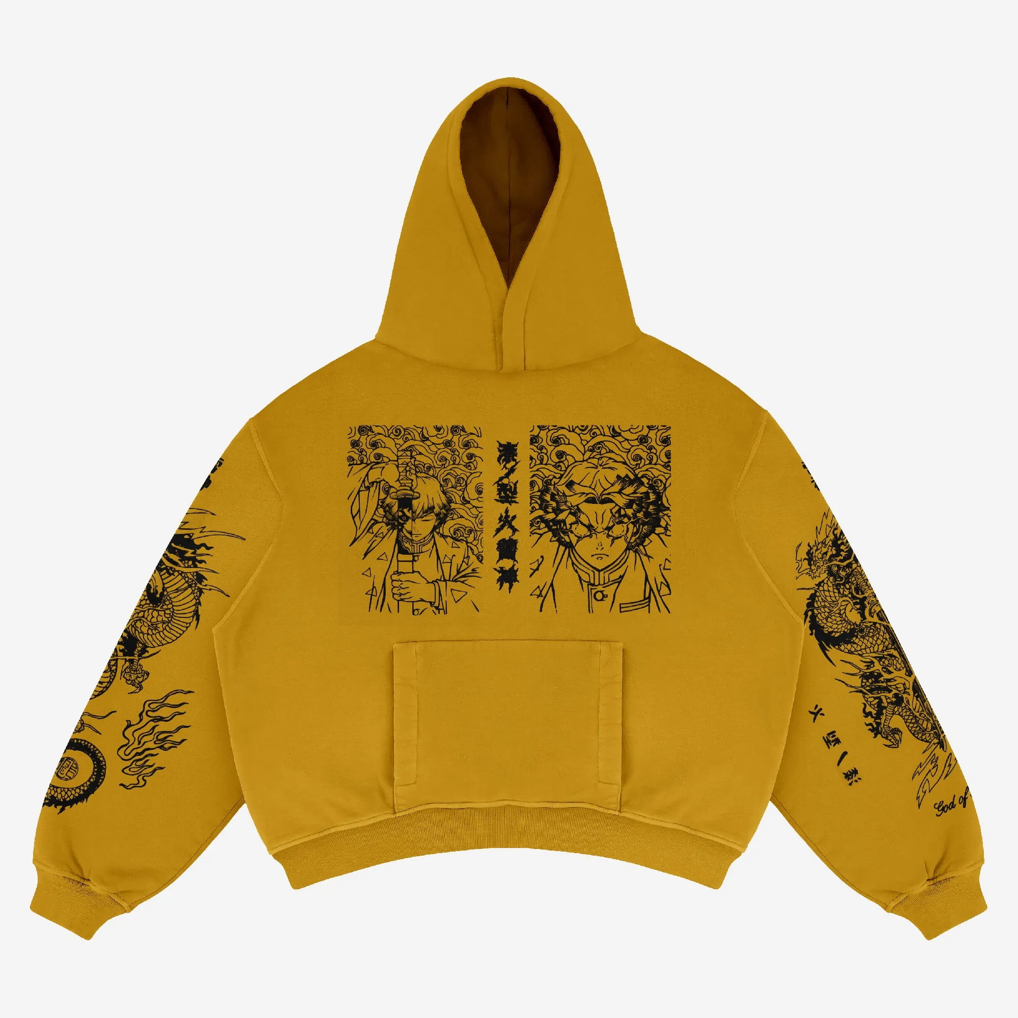 Zenitsu Agatsuma-Inspired "Thunder God" Hoodie – Limited Edition Streetwear