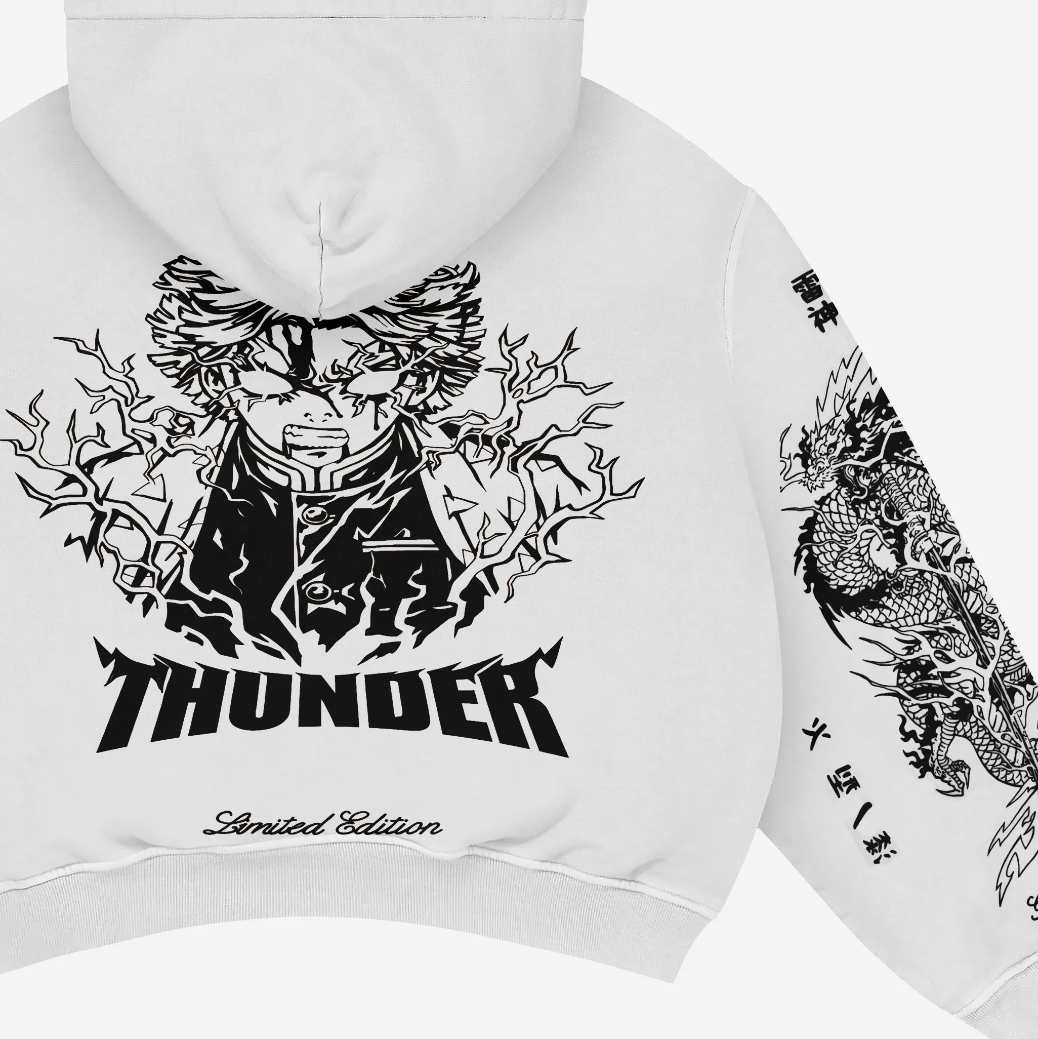 Zenitsu Agatsuma-Inspired "Thunder God" Hoodie – Limited Edition Streetwear