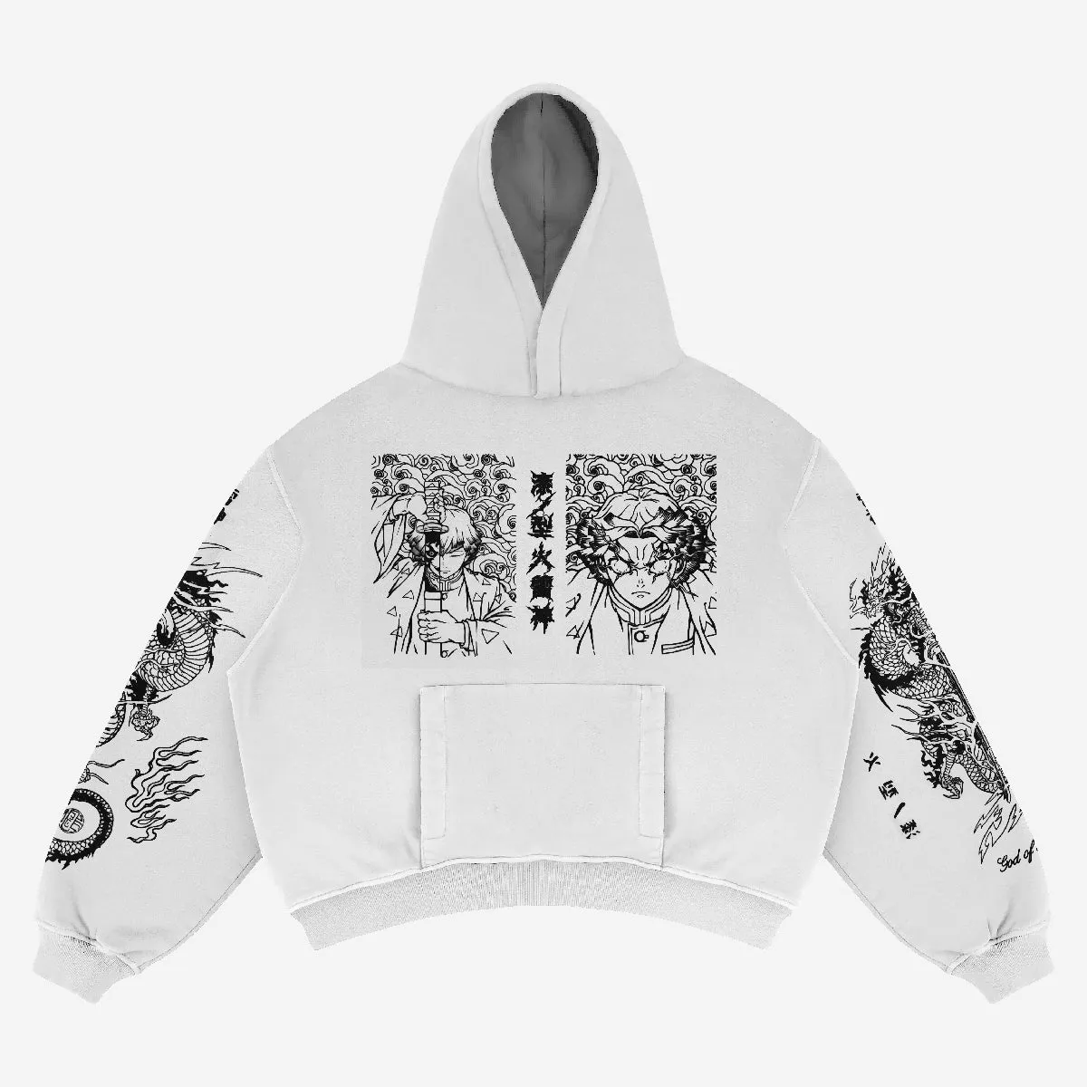 Zenitsu Agatsuma-Inspired "Thunder God" Hoodie – Limited Edition Streetwear
