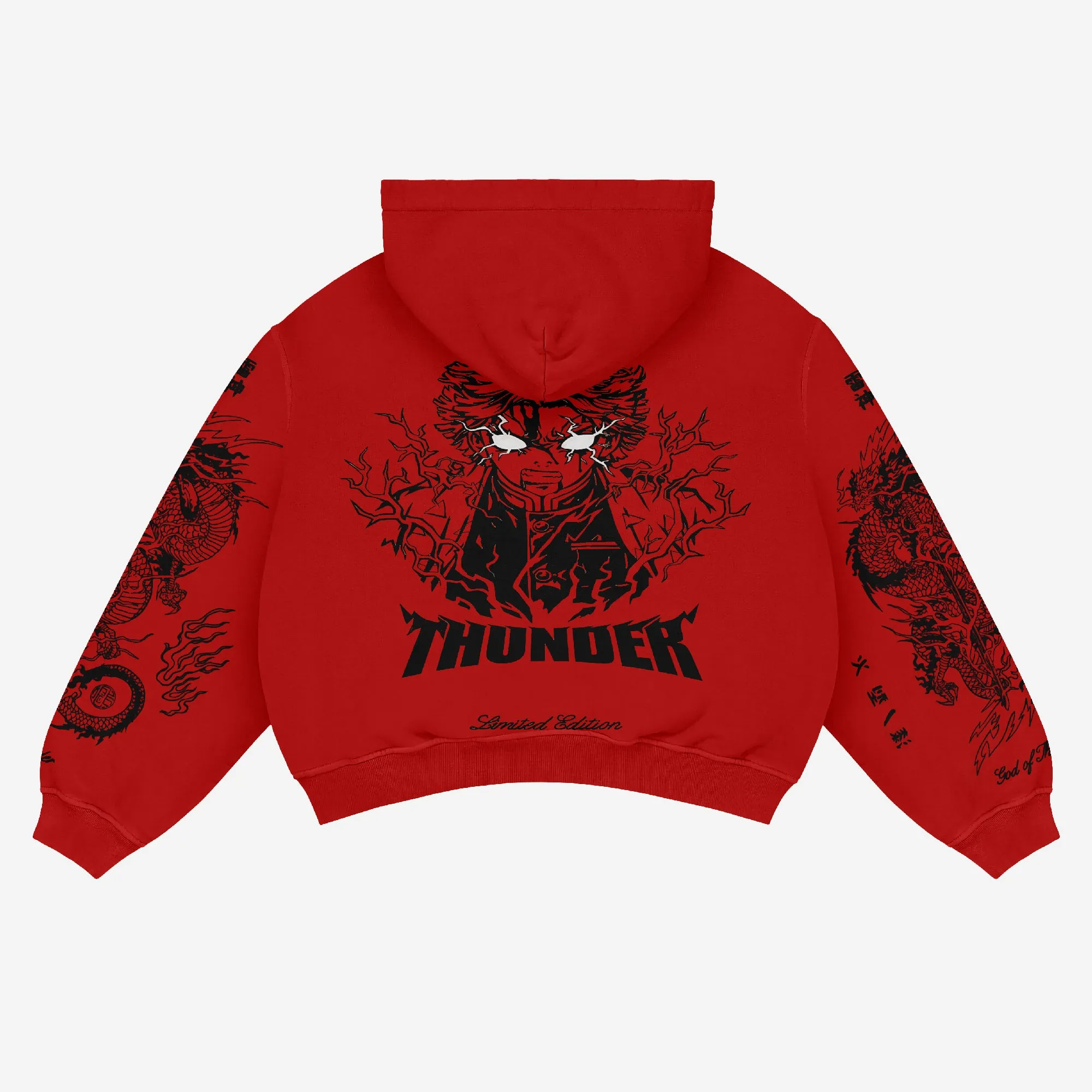 Zenitsu Agatsuma-Inspired "Thunder God" Hoodie – Limited Edition Streetwear