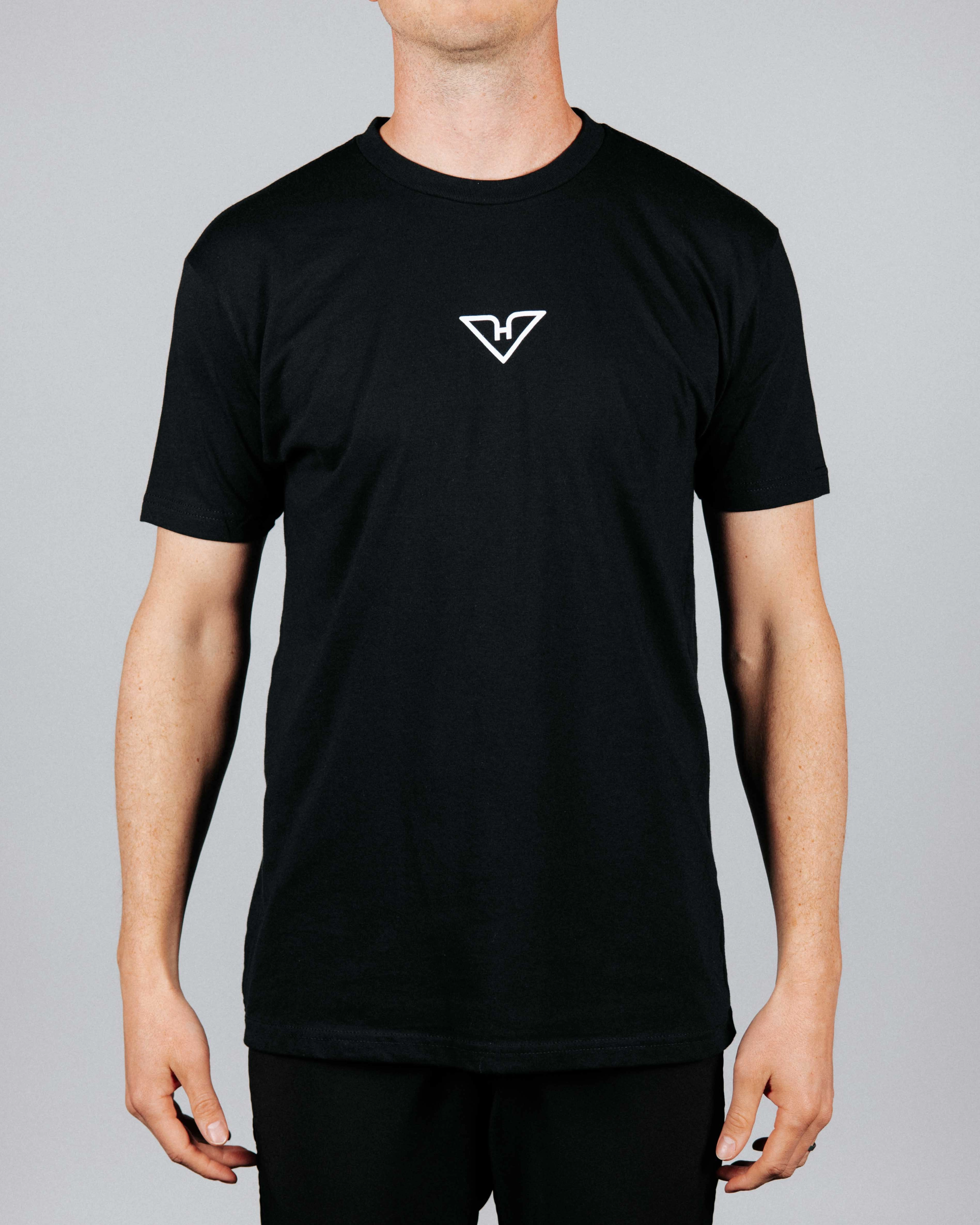 Stretch Knit Fabric Black HyFlyers Logo Tee