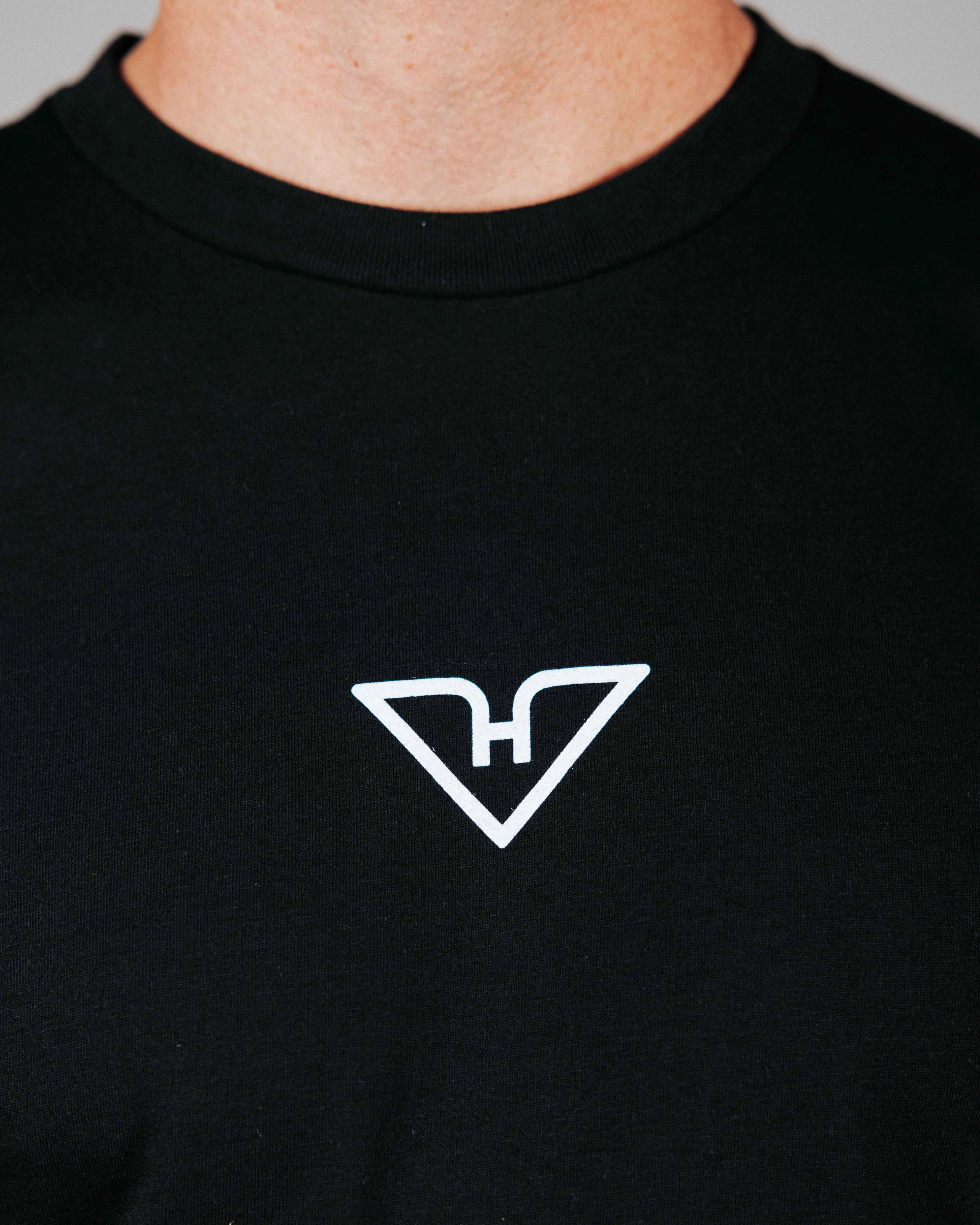 NonRestrictiveCollar Everyday Look Black HyFlyers Logo Tee