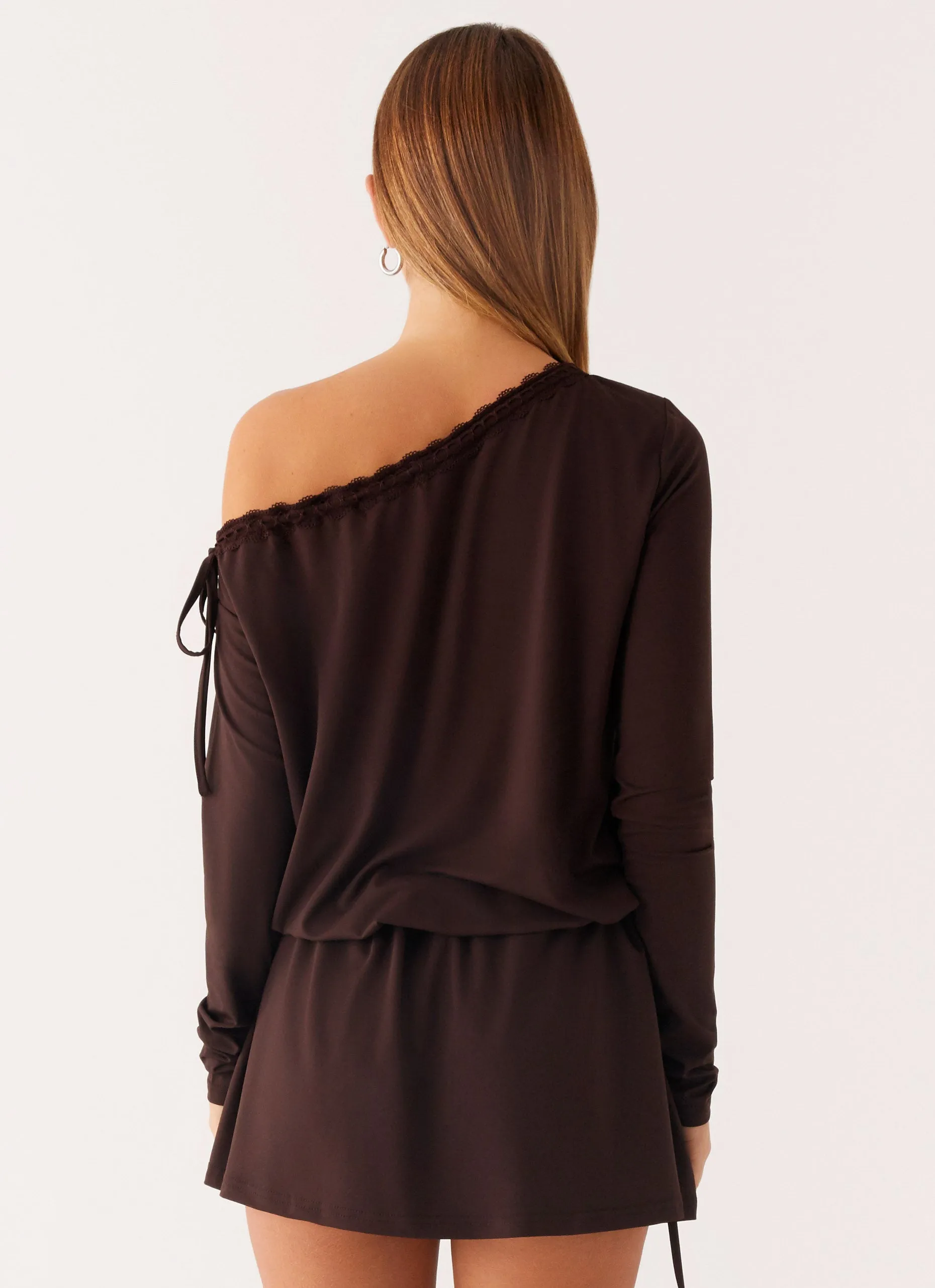 Zinnia Mini Dress - Chocolate Trend Fit Breezy Mood