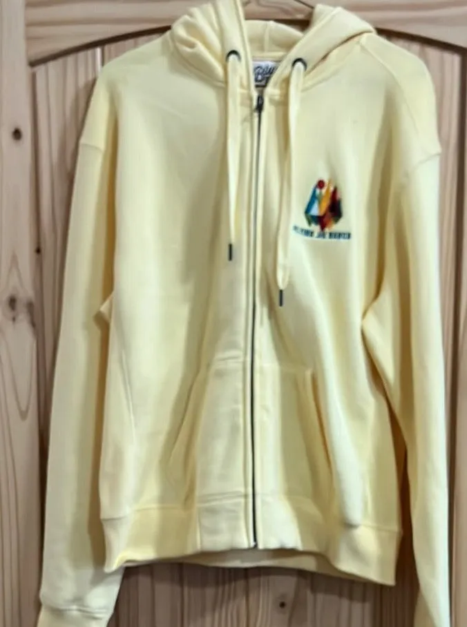 Zip-Up Jacket with Hood and Flying W Ranch Tree Logo