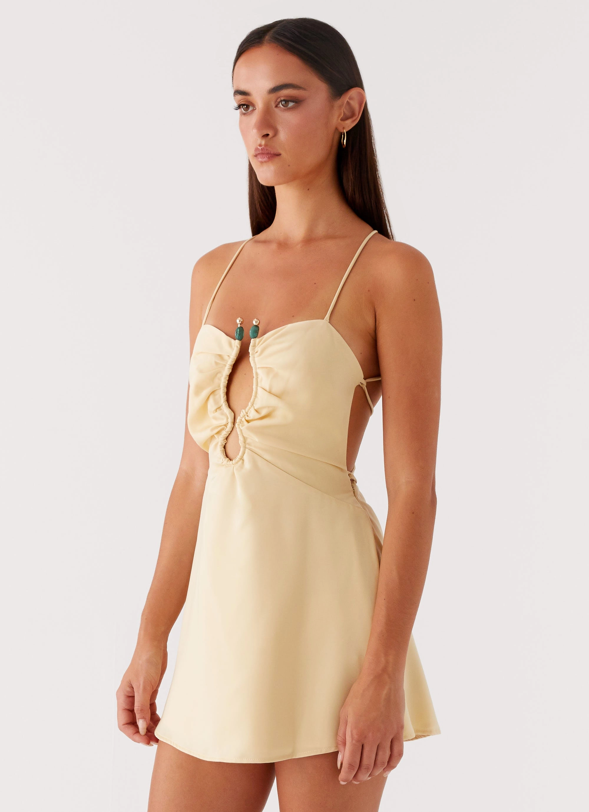 Breezy Comfort Seasonal Essential Zuma Mini Dress - Yellow